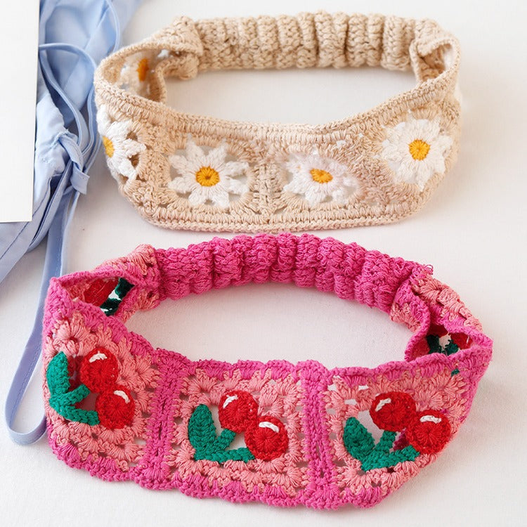 Floral Crochet Headwrap - DippedShop Wholesale - #5971