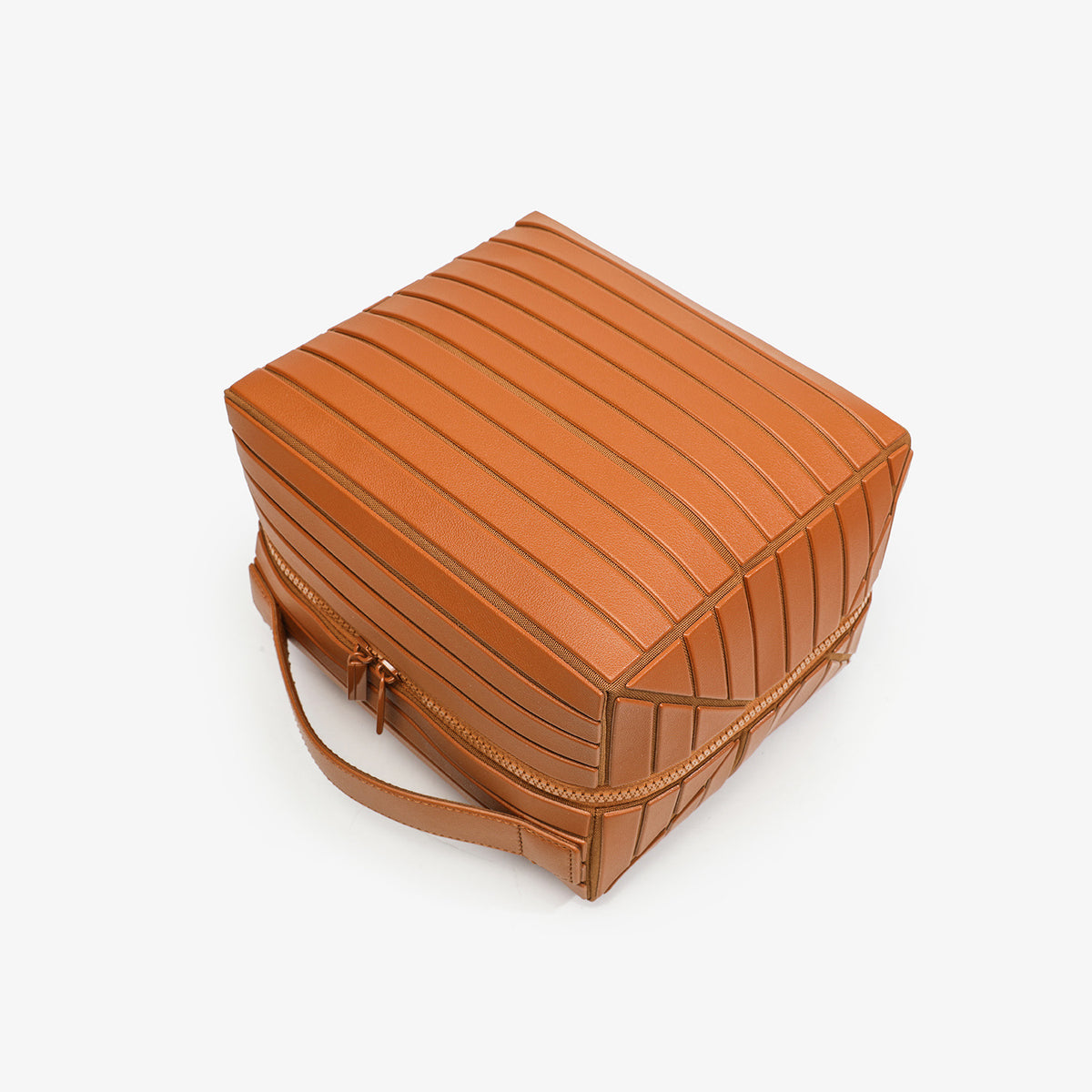 Trendy Striped Large Capacity Foldable Makeup Bag 6W5CO393