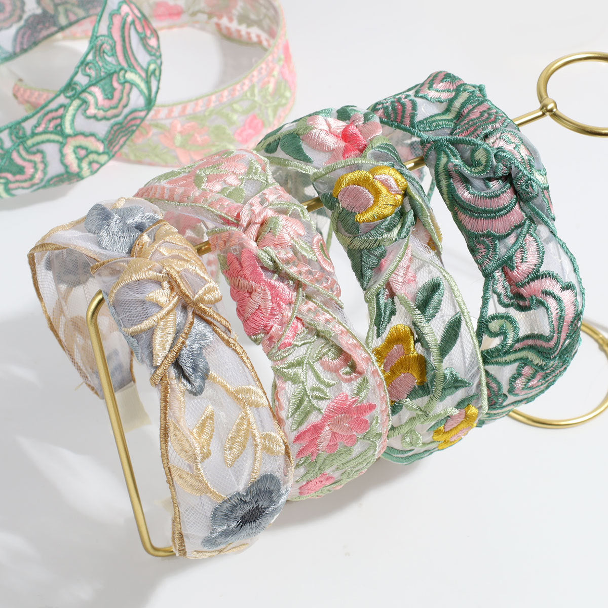 Sweet Floral Embroidery Non Slip Headband MK2PIM6W6HBD79
