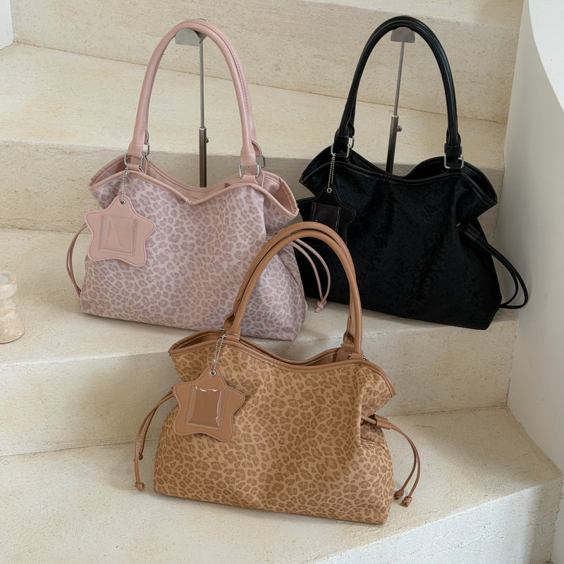 Stylish Leopard Print Large Capacity Tote Bag 6W10BBG1863