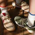 Color Block Cotton Crew Socks - DippedShop Wholesale - #6675