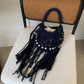 Boho-Style Hollow Out Tassel Handbag MK2BK6W10BBG09