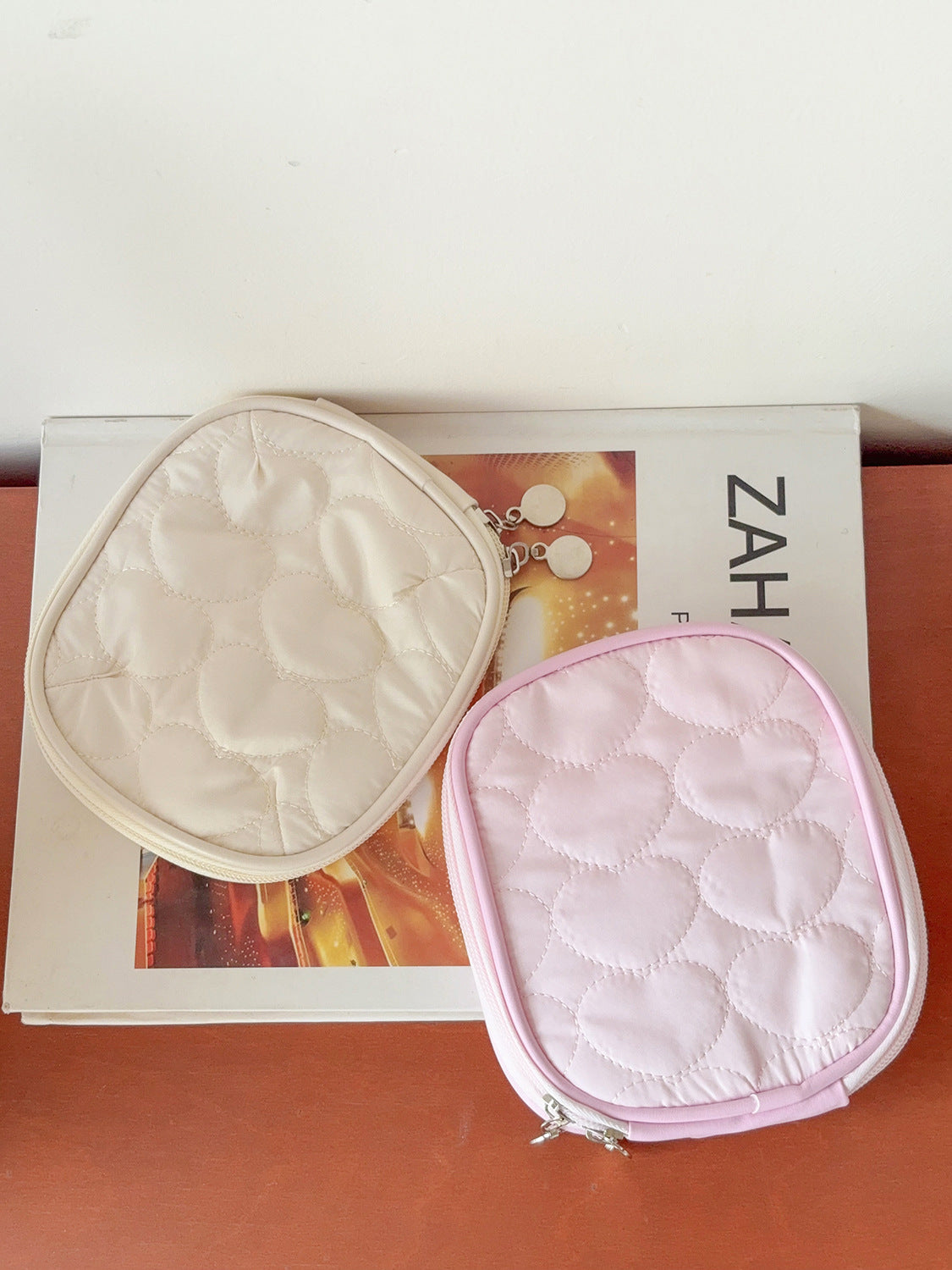 Cute Quilted Shell Jewelry Organized Bag MK2BW6S10BOB117
