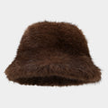 Winter Fuzzy Faux Fur Outdoor Warm Bucket Hat 6W6HAT532