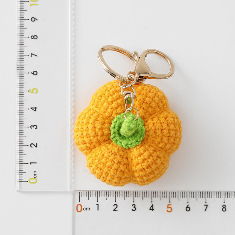 Cute Hand-Crochet Pumpkin Keychain Bag Charm MK2ZCAS6W10BBC72