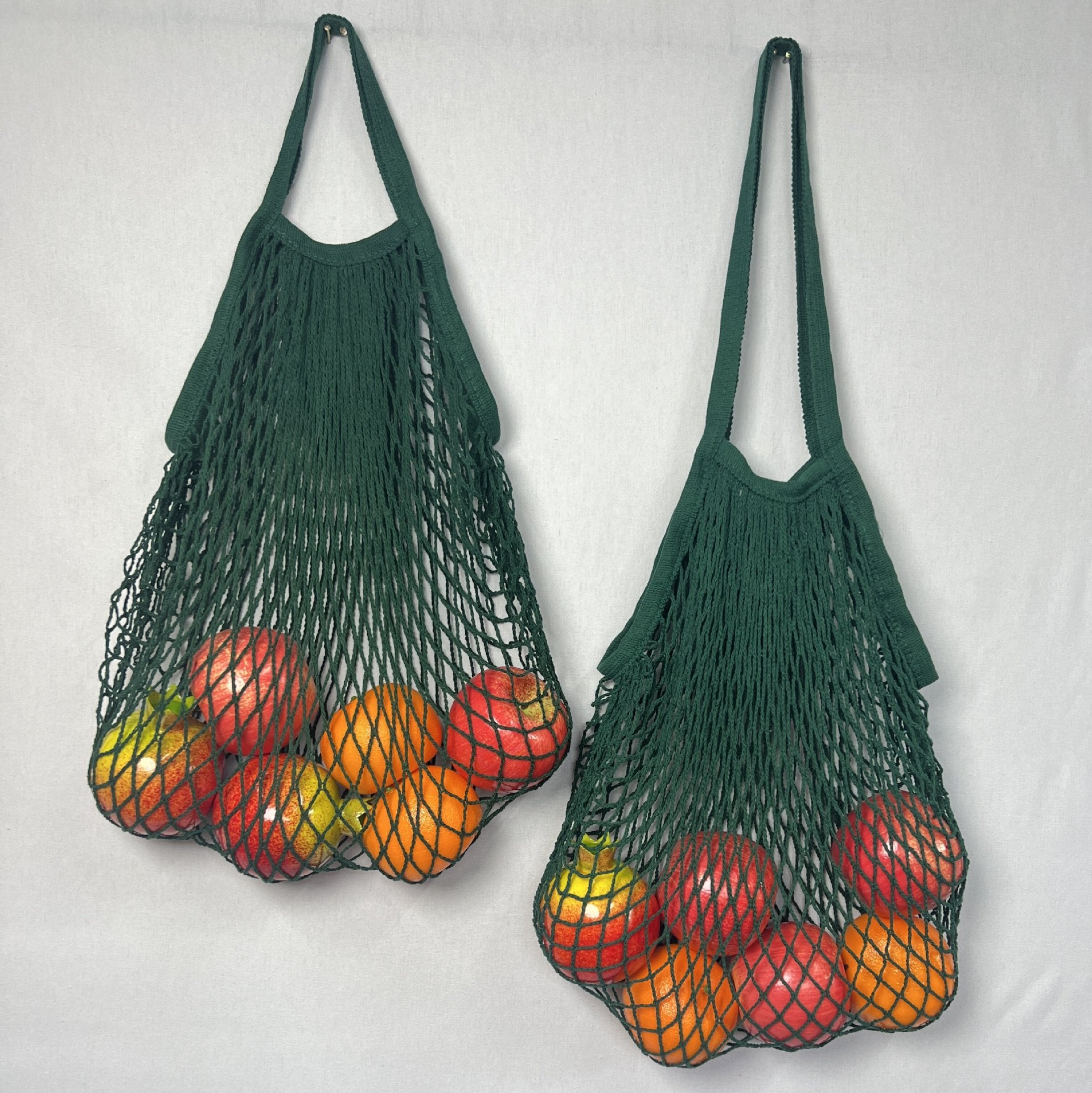 Solid Color Hollow Out Shopping Mesh Storage Bag 8BW6BOB93T