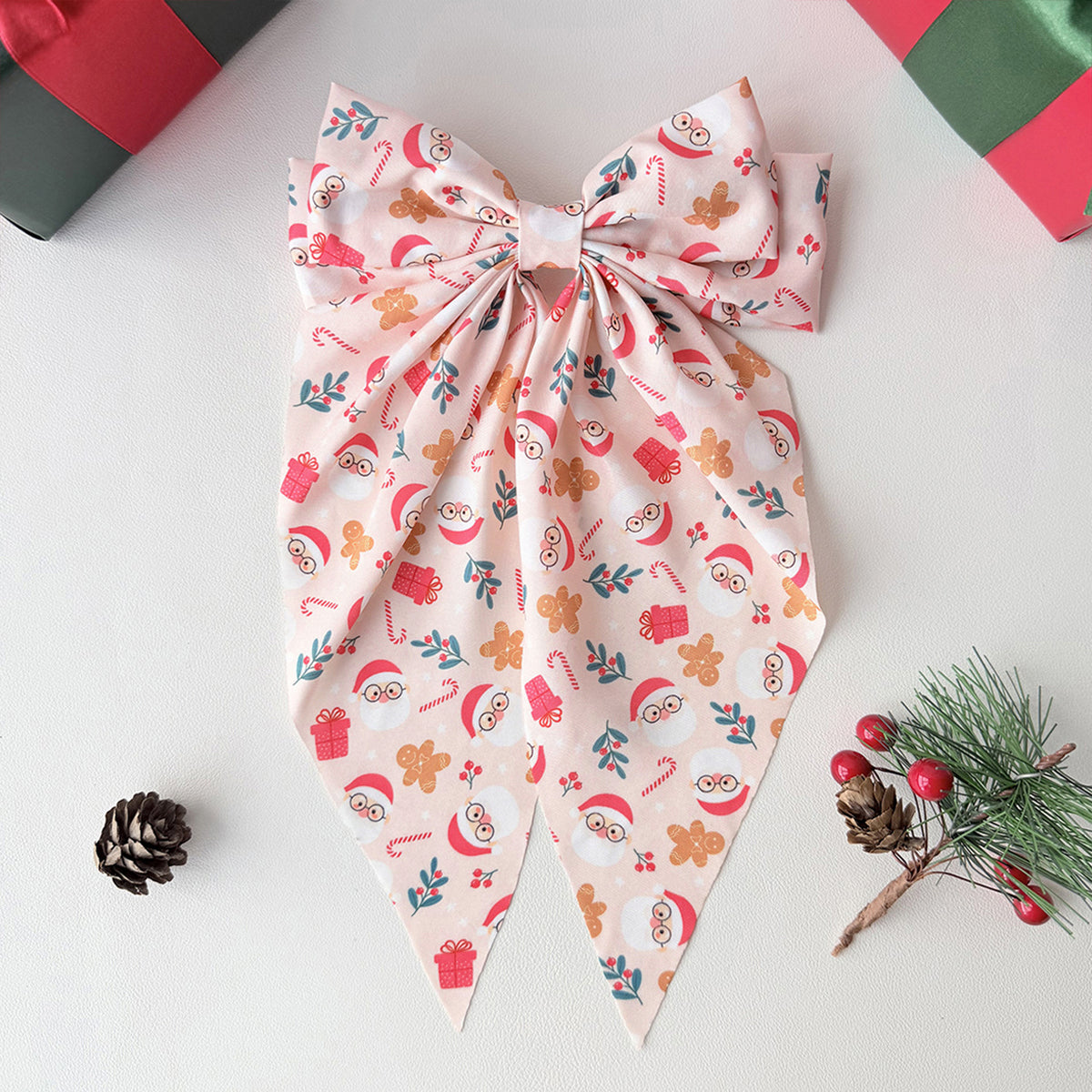 Christmas Snowflake Hair Scrunchie - DippedShop Wholesale - #6291