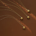 Minimalist Gold Plated Star Pendant Choker Necklace 6W6JNC1076
