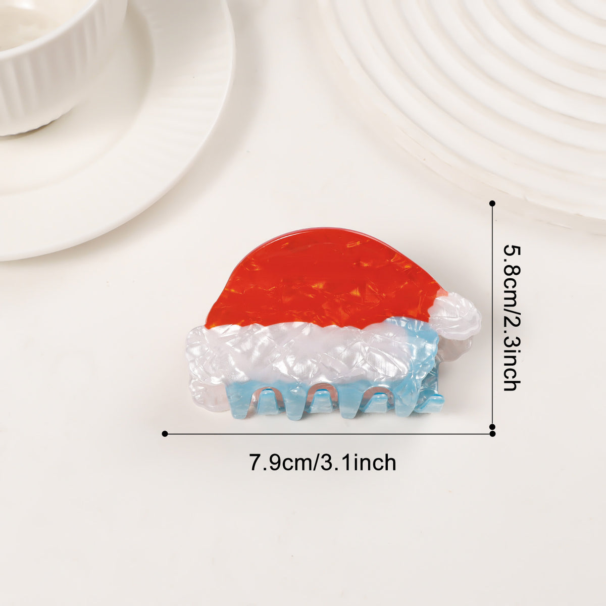Cute Cartoon Christmas Gingerbread Hair Claw 6W6HCP1614