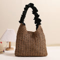 Ruffled Handle Shoulder Bag - DippedShop Wholesale - #1763