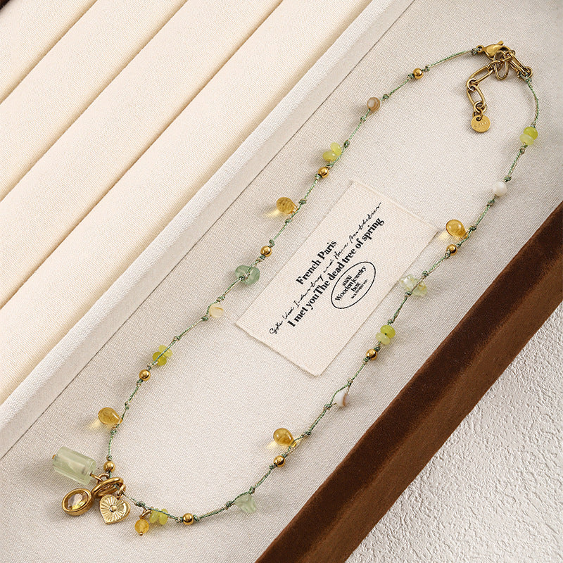 Boho Natural Stone Choker - DippedShop Wholesale - #3027