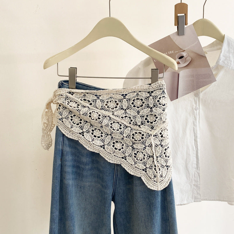 Lace Triangle Scarf - DippedShop Wholesale - #2067