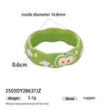 Apple Pattern Enamel Ring - DippedShop Wholesale - #0707