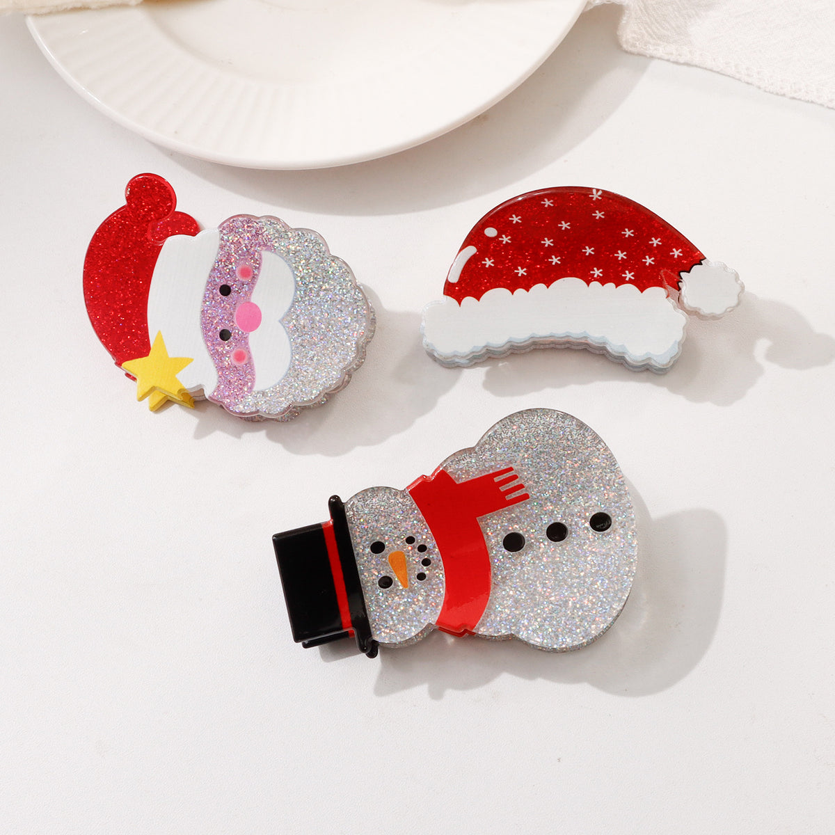 Christmas Hair Claw - DippedShop Wholesale - #5747