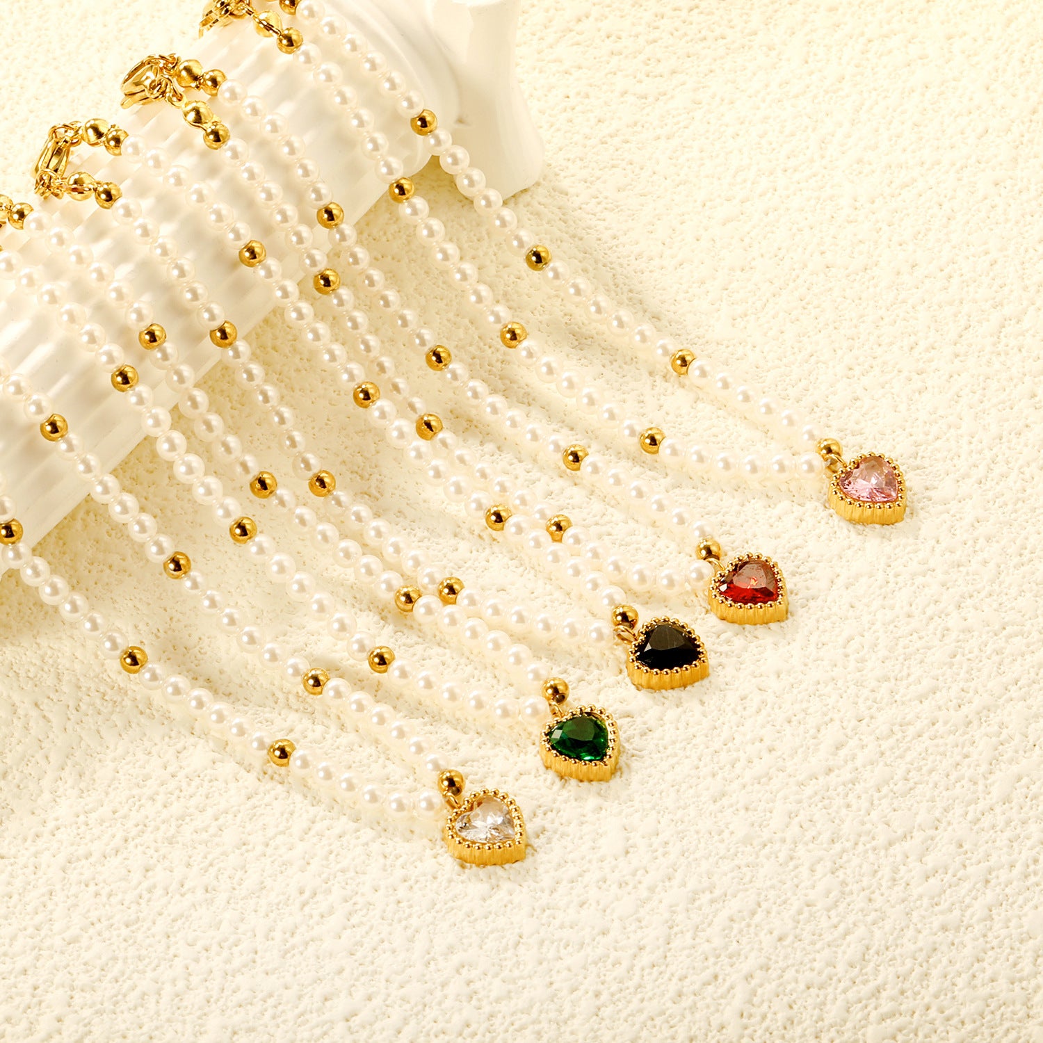 Colorful Heart CZ Bracelet - DippedShop Wholesale - #1667