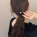 Metal Heart Elastic Hair Tie - DippedShop Wholesale - #9779