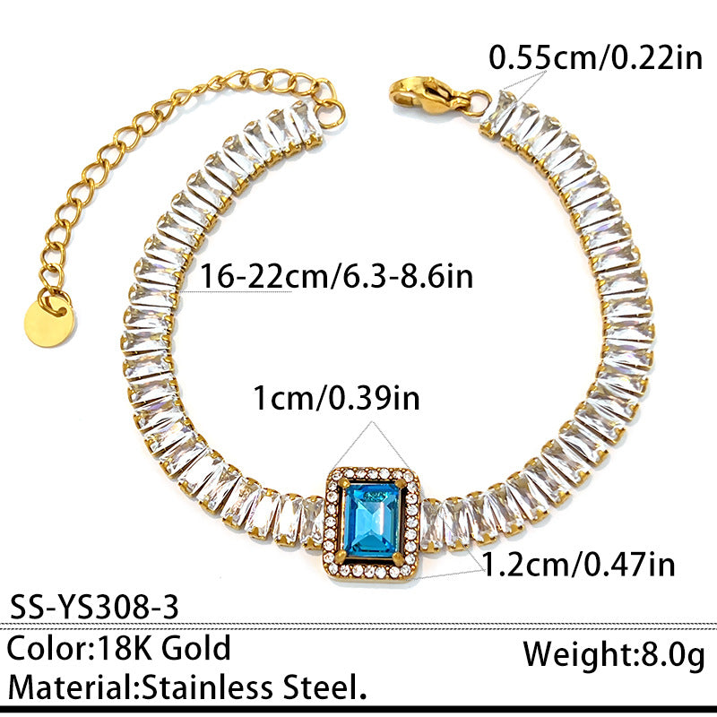 Fashion Gold Plated Cubic Zirc - DippedShop Wholesale - #7107