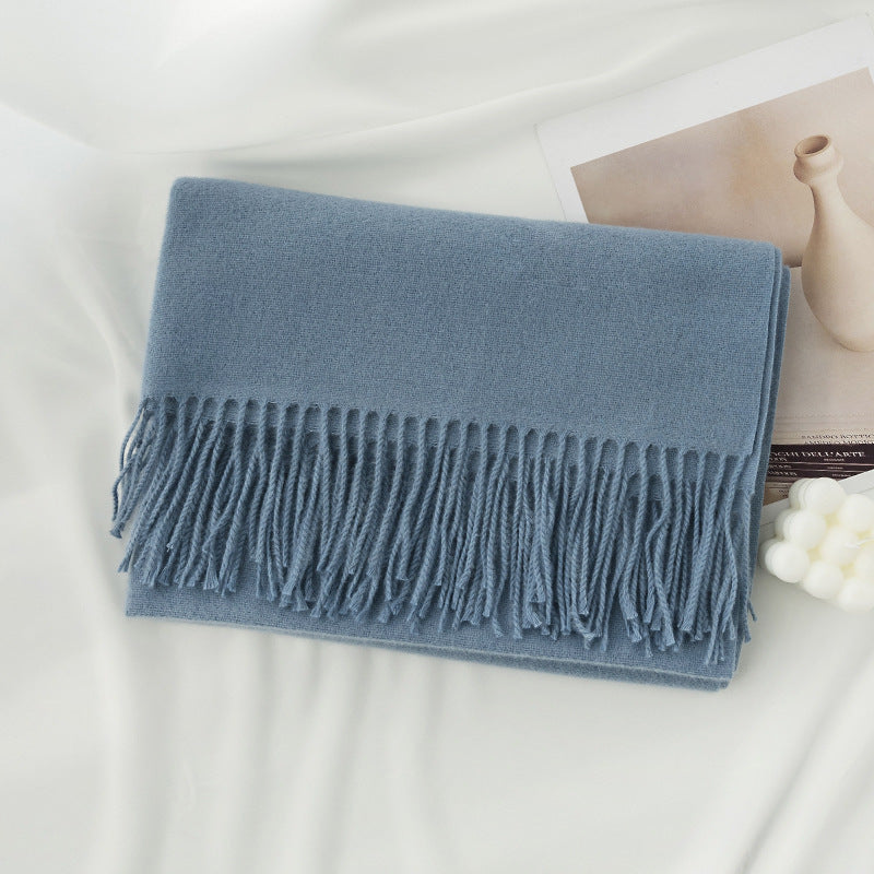 Warm Tassel Scarf - DippedShop Wholesale - #7667