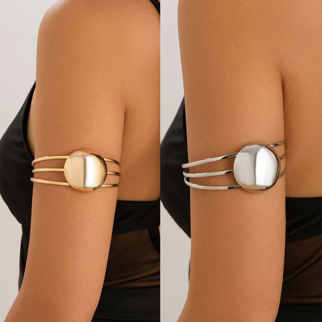 Simple Layered Adjustable Round Arm Cuff DPJAC2509