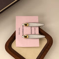 Elegant Oval Gild Duckbill Hair Clip MK2PM6W6HCP10