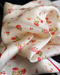 Fresh Floral Print Neckchief Versatile Square Scarf MK2BW6W6NSI22
