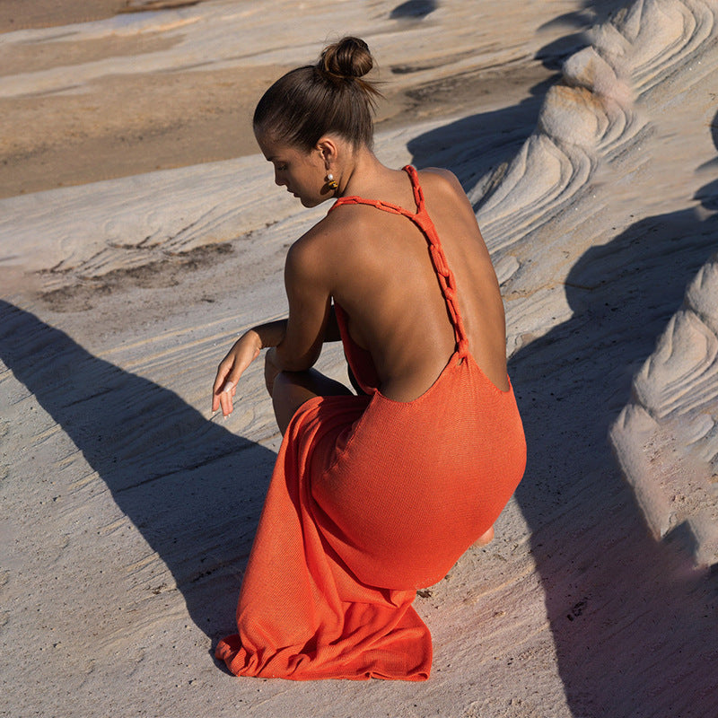 Sexy Backless Swim Cover Up - DippedShop Wholesale - #9315