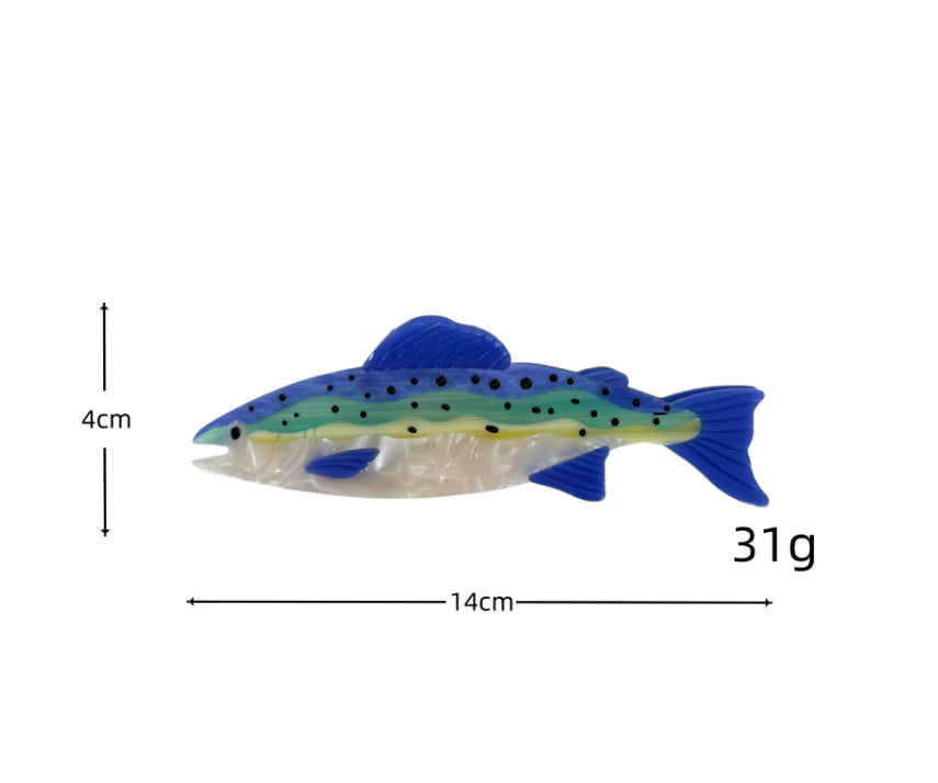 Funny Fish Shape Acetate Hair - DippedShop Wholesale - #7523