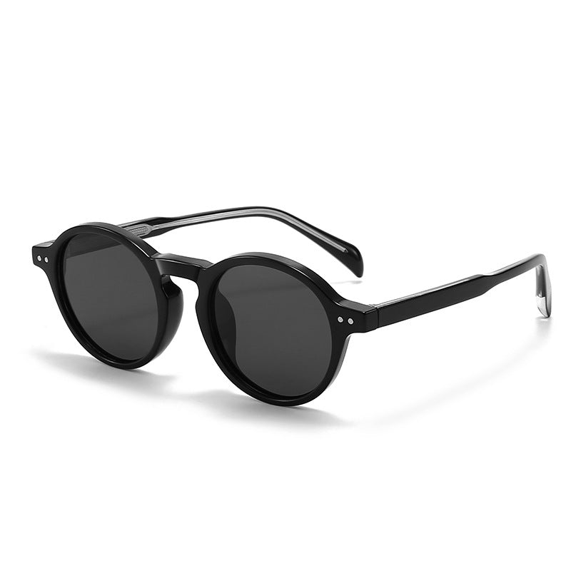 Retro Round Frame Polarized Sunglasses DP25B626