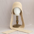 Winter Warm Knit Hooded Scarf Set Bucket Hat 6W6HAT689