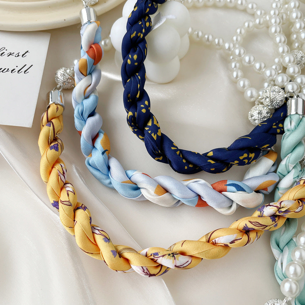 Silk Scarf Necklace - DippedShop Wholesale - #2691