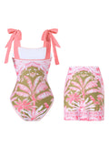 Flower Print Bikini Set - DippedShop Wholesale - #7027