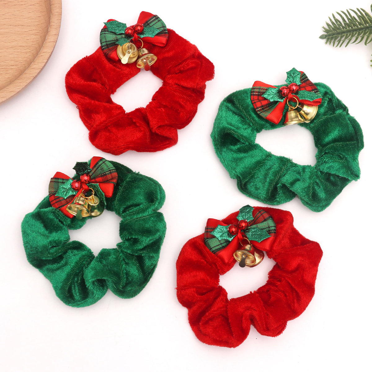 Velvet Bow Hair Scrunchie - DippedShop Wholesale - #9395