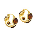 Resin Bead Hoop Earrings - DippedShop Wholesale - #2355