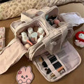 Simple Solid Color Multi Layer Makeup Bag MK2BW6S10BOB107