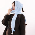 Winter Knit Pom-pom Scarf - DippedShop Wholesale - #6979