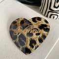 Sweet Printed Heart Acetate Hair Clip6W6HPN104