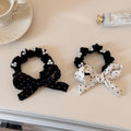 Bowknot Pearl Polka Hair Tie - DippedShop Wholesale - #5571