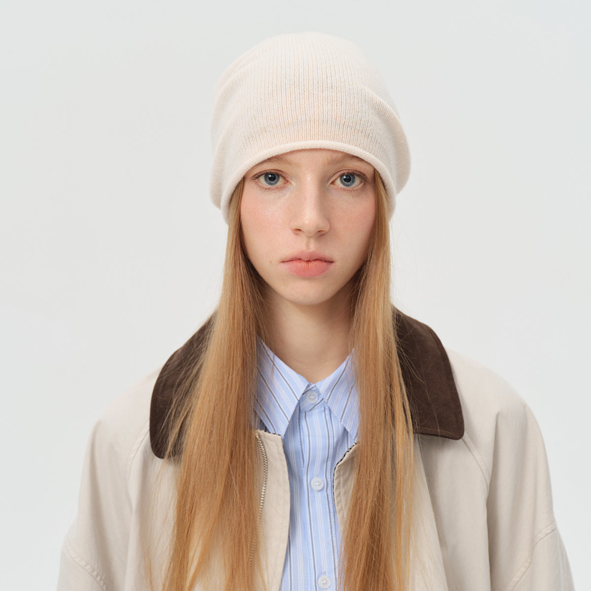 Slouchy Warm Solid Color Knit Beanie Hat 6W6HAT545