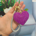Rhinestone Heart Bag Charm - DippedShop Wholesale - #3107