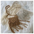 Boho Tassel Hand-Woven Hollow Crossbody Bag 8BW6BBG438L