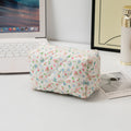Colorful Floral Quilted Cosmetic Storage Bag 6C5CO73