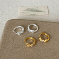 Bow Rhinestone Hoop Earrings - DippedShop Wholesale - #7699