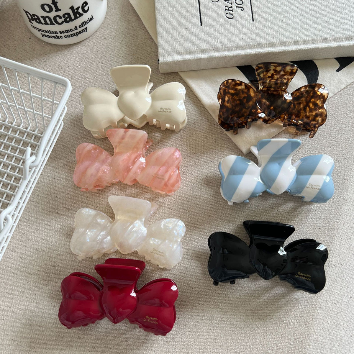 Elegant Bow Knot Tortoise Shell Large Hair Claw 6W6HCP1653