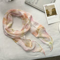 Gradient Tie-Dye Skinny Print Silk Scarf MK2BLW6W6NSI51