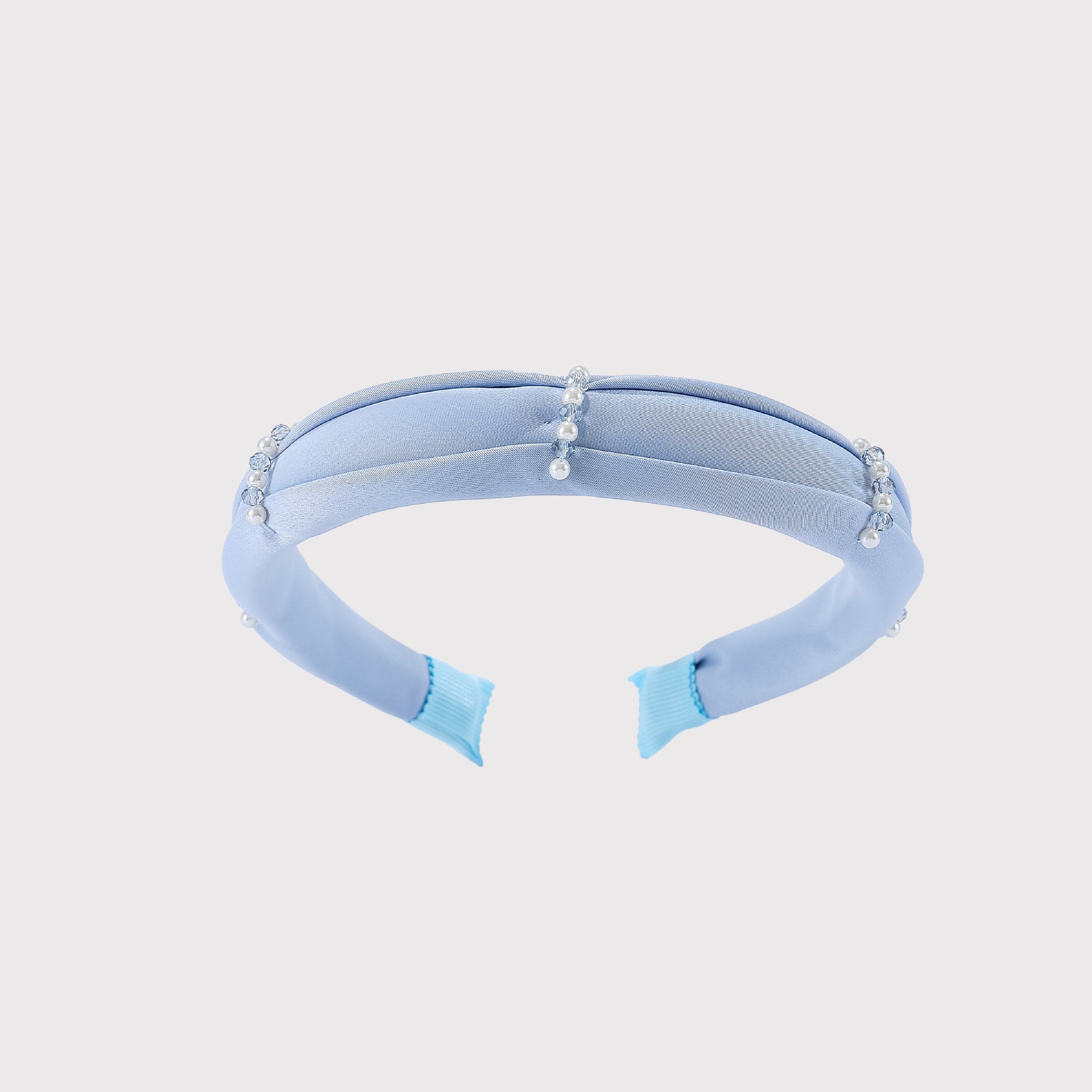 Stylish Solid Color Pearl Statement Headband MK2SPM6W6HBD24
