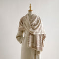Jacquard Tassel Scarf - DippedShop Wholesale - #8723