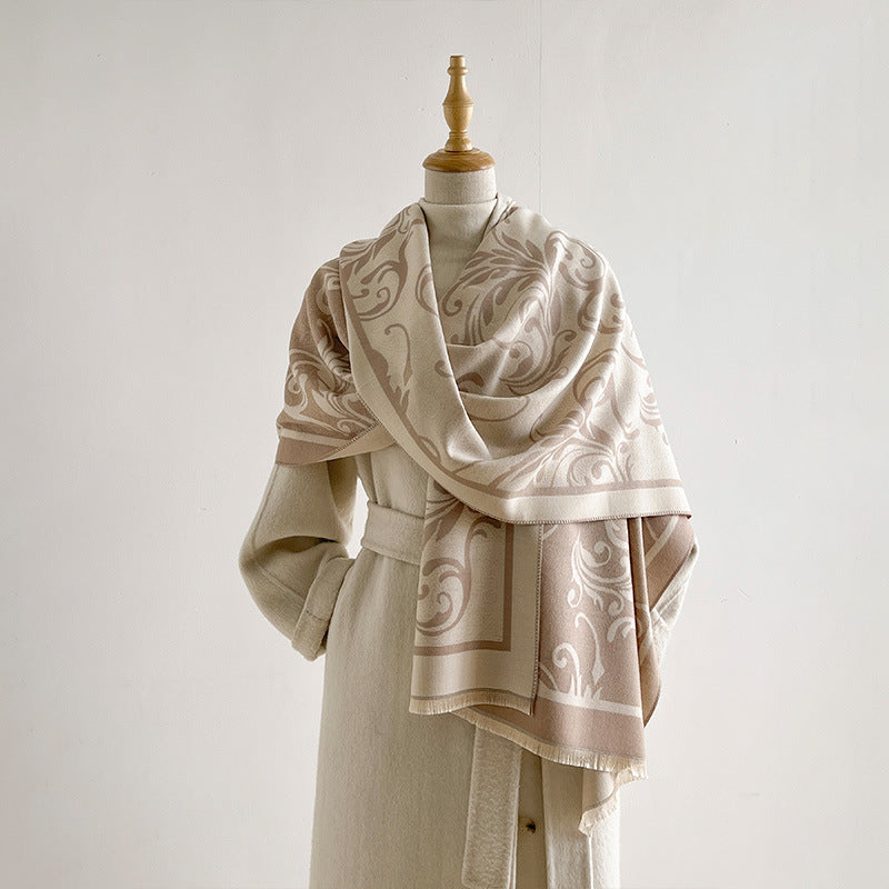Jacquard Tassel Scarf - DippedShop Wholesale - #8723
