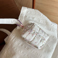 Chic Floral Print Quilted Shell Coin Purse 6S10BWB148