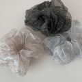 Rhinestone Organza Hair Scrunchie - DippedShop Wholesale - #0563