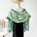 Floral Burnout Shawl - DippedShop Wholesale - #4787